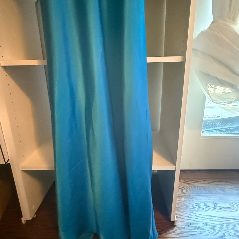 Cache Blue satin Dress - Picture 5 of 8